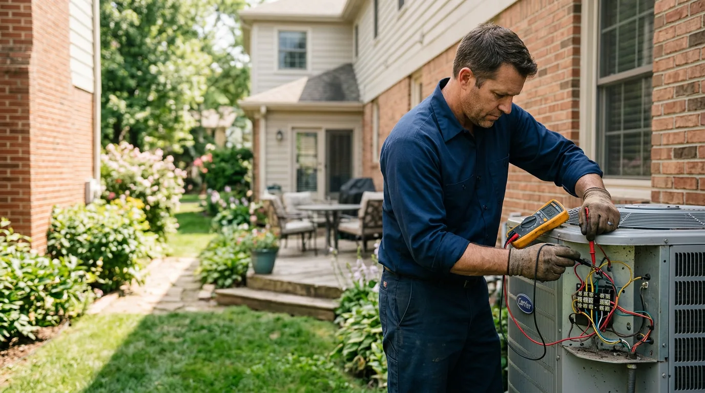 HVAC technician working near Roseland, NJ